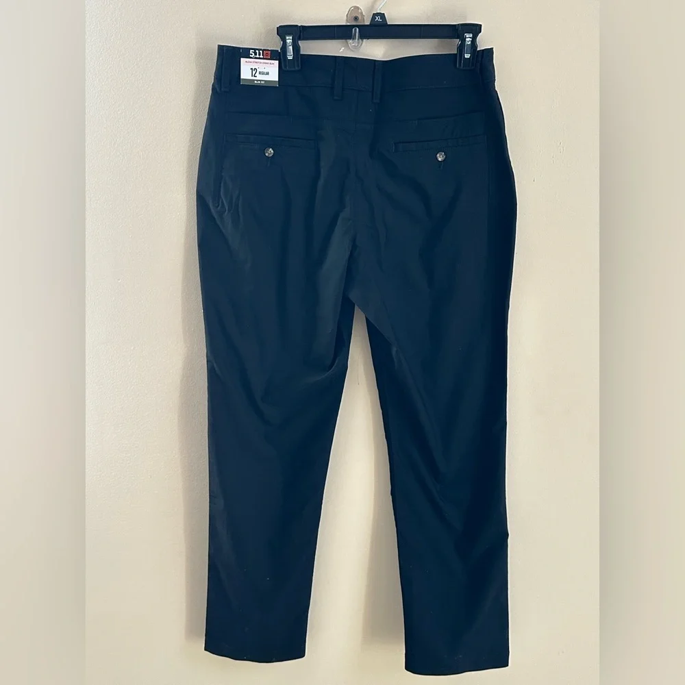 NWT 5.11 Tactical Women's Alexa Stretch Black Chino Pants Size 12 - Picture 4 of 8